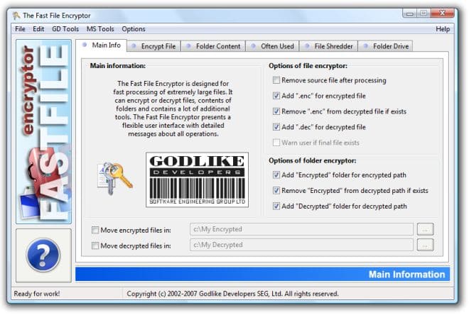 Fast File Encryptor 11.12 Free Download Full